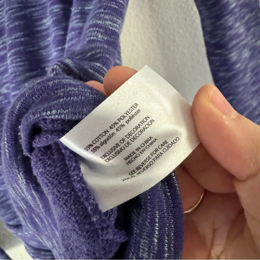Avalanche Loma Snap Pullover Sweater Small Purple Aster Bay Quarter Snap Cozy - Picture 12 of 15